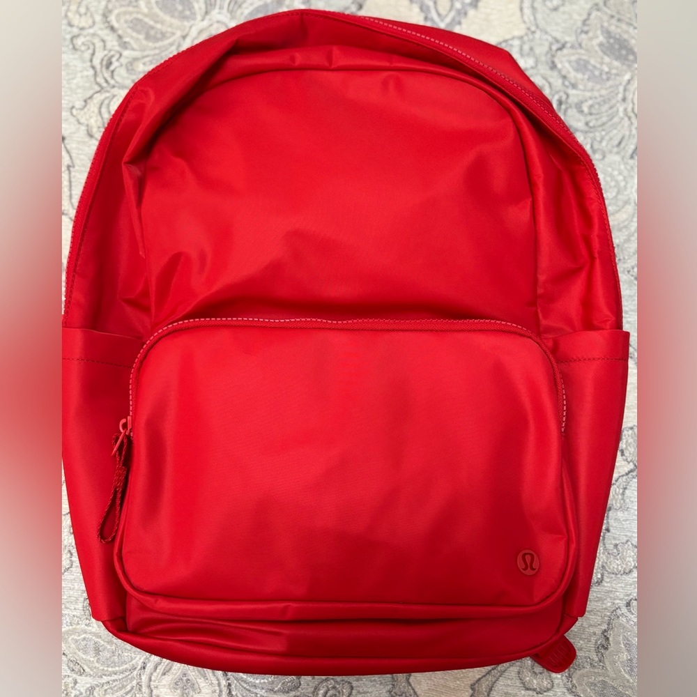 Lululemon red everywhere backpack NWT